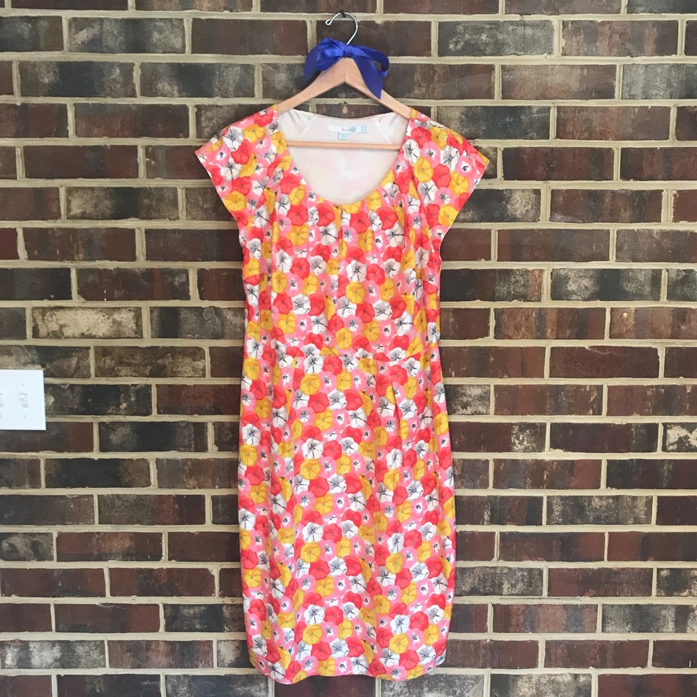 Boden silk floral dress
